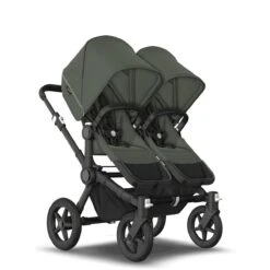Bugaboo Donkey 5 Duo Essential Bundel - Black - Forest Green -Babyproducten Verkoopwinkel bugaboo donkey 5 black forest green forest green 2 1