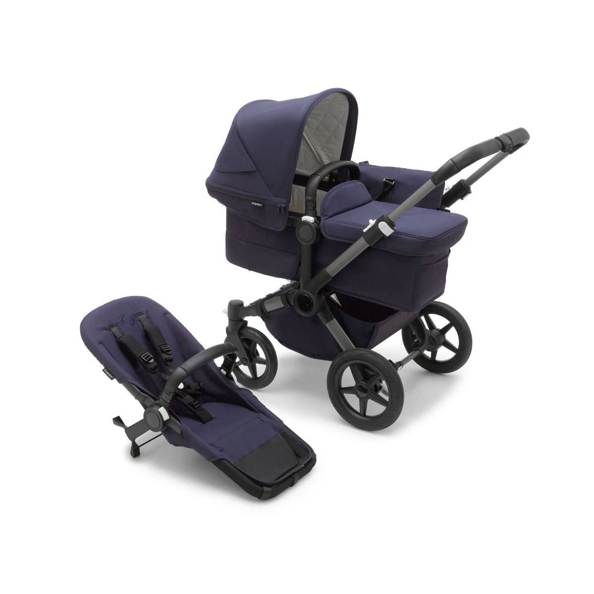Bugaboo Donkey 5 Classic Graphite - Dark Navy Bugaboo Donkey 5 Classic Graphite - Dark Navy -Babyproducten Verkoopwinkel bugaboo donkey 5 classic graphite dark navy 1