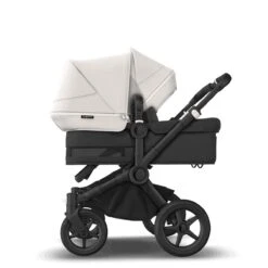 Bugaboo Donkey 5 Duo Black Mix And Match -Babyproducten Verkoopwinkel bugaboo donkey 5 duo black black fresh white side carrycot