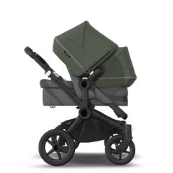 Bugaboo Donkey 5 Duo Black- Grey Melange - Forest Green -Babyproducten Verkoopwinkel bugaboo donkey 5 duo black grey melange forest green 5