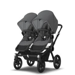 Bugaboo Donkey 5 Duo Black - Grey Melange - Grey Melange -Babyproducten Verkoopwinkel bugaboo donkey 5 duo black grey melange grey melange 11