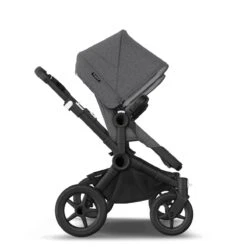 Bugaboo Donkey 5 Duo Essential Bundel - Black- Grey Melange -Babyproducten Verkoopwinkel bugaboo donkey 5 duo black grey melange grey melange side seats