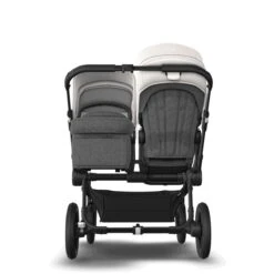 Bugaboo Donkey 5 Duo Black - Grey Melange - Misty White -Babyproducten Verkoopwinkel bugaboo donkey 5 duo black grey melange misty white 4