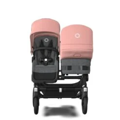 Bugaboo Donkey 5 Duo Black - Grey Melange- Morning Pink -Babyproducten Verkoopwinkel bugaboo donkey 5 duo black grey melange morning pink 3