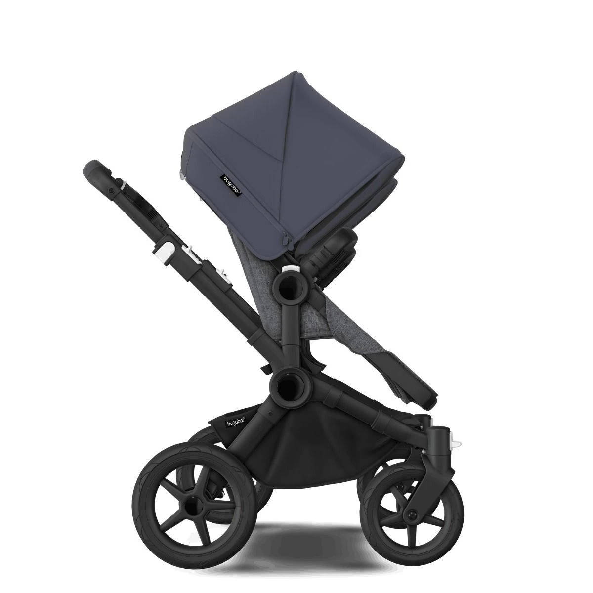 Bugaboo Donkey 5 Duo Black - Grey Melange - Stormy Blue Bugaboo Donkey 5 Duo Black - Grey Melange - Stormy Blue -Babyproducten Verkoopwinkel bugaboo donkey 5 duo black grey melange stormy blue 9