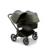 Bugaboo Donkey 5 Duo Black- Midnight Black - Forest Green