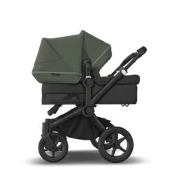 Bugaboo Donkey 5 Duo Black- Midnight Black - Forest Green -Babyproducten Verkoopwinkel bugaboo donkey 5 duo black midnight black forest green 3