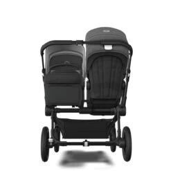 Bugaboo Donkey 5 Duo Black - Midnight Black - Grey Melange -Babyproducten Verkoopwinkel bugaboo donkey 5 duo black midnight black grey melange 3