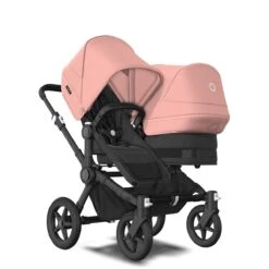 Bugaboo Donkey 5 Duo Black - Midnight Black - Morning Pink