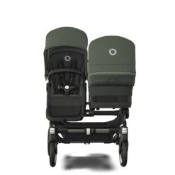 Bugaboo Donkey 5 Duo Graphite Mix And Match -Babyproducten Verkoopwinkel bugaboo donkey 5 duo graphite black forest green back