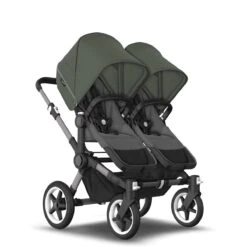Bugaboo Donkey 5 Duo Graphite - Grey Melange - Forest Green -Babyproducten Verkoopwinkel bugaboo donkey 5 duo graphite grey melange forest green 11