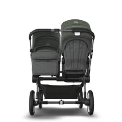Bugaboo Donkey 5 Duo Graphite - Grey Melange - Forest Green -Babyproducten Verkoopwinkel bugaboo donkey 5 duo graphite grey melange forest green 6