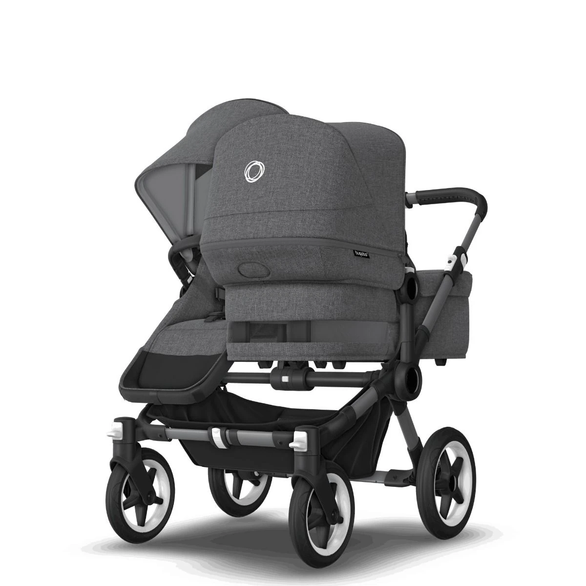 Bugaboo Donkey 5 Duo Graphite - Grey Melange - Grey Melange Bugaboo Donkey 5 Duo Graphite - Grey Melange - Grey Melange -Babyproducten Verkoopwinkel bugaboo donkey 5 duo graphite grey melange grey melange 1