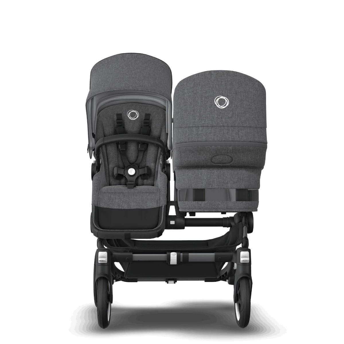 Bugaboo Donkey 5 Duo Graphite - Grey Melange - Grey Melange Bugaboo Donkey 5 Duo Graphite - Grey Melange - Grey Melange -Babyproducten Verkoopwinkel bugaboo donkey 5 duo graphite grey melange grey melange 3
