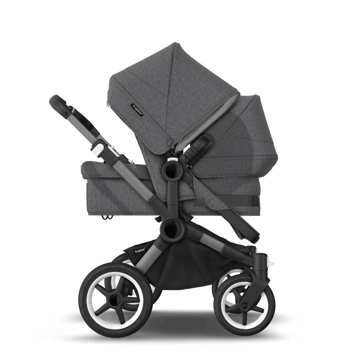 Bugaboo Donkey 5 Duo Graphite - Grey Melange - Grey Melange Bugaboo Donkey 5 Duo Graphite - Grey Melange - Grey Melange -Babyproducten Verkoopwinkel bugaboo donkey 5 duo graphite grey melange grey melange 4
