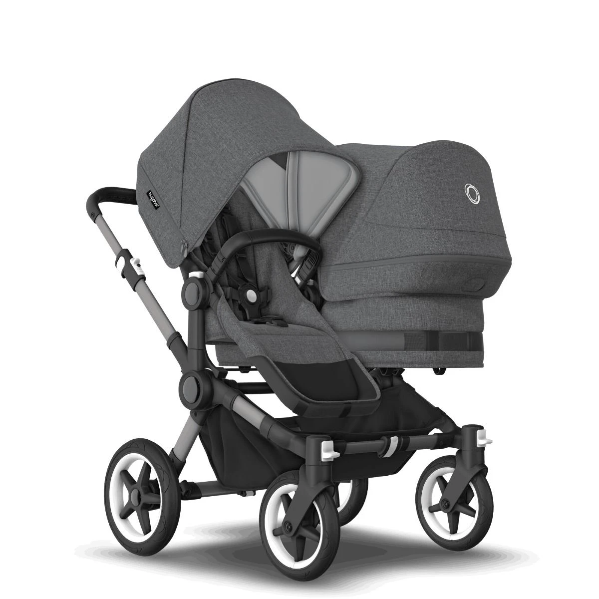 Bugaboo Donkey 5 Duo Graphite - Grey Melange - Grey Melange Bugaboo Donkey 5 Duo Graphite - Grey Melange - Grey Melange -Babyproducten Verkoopwinkel bugaboo donkey 5 duo graphite grey melange grey melange 5