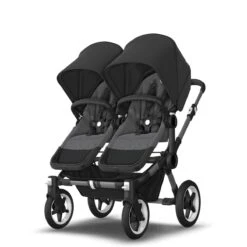 Bugaboo Donkey 5 Duo Graphite - Grey Melange - Midnight Black -Babyproducten Verkoopwinkel bugaboo donkey 5 duo graphite grey melange midnight black 15