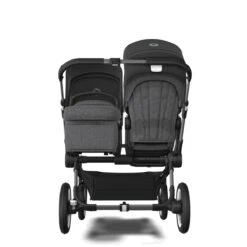Bugaboo Donkey 5 Duo Graphite - Grey Melange - Midnight Black -Babyproducten Verkoopwinkel bugaboo donkey 5 duo graphite grey melange midnight black 5