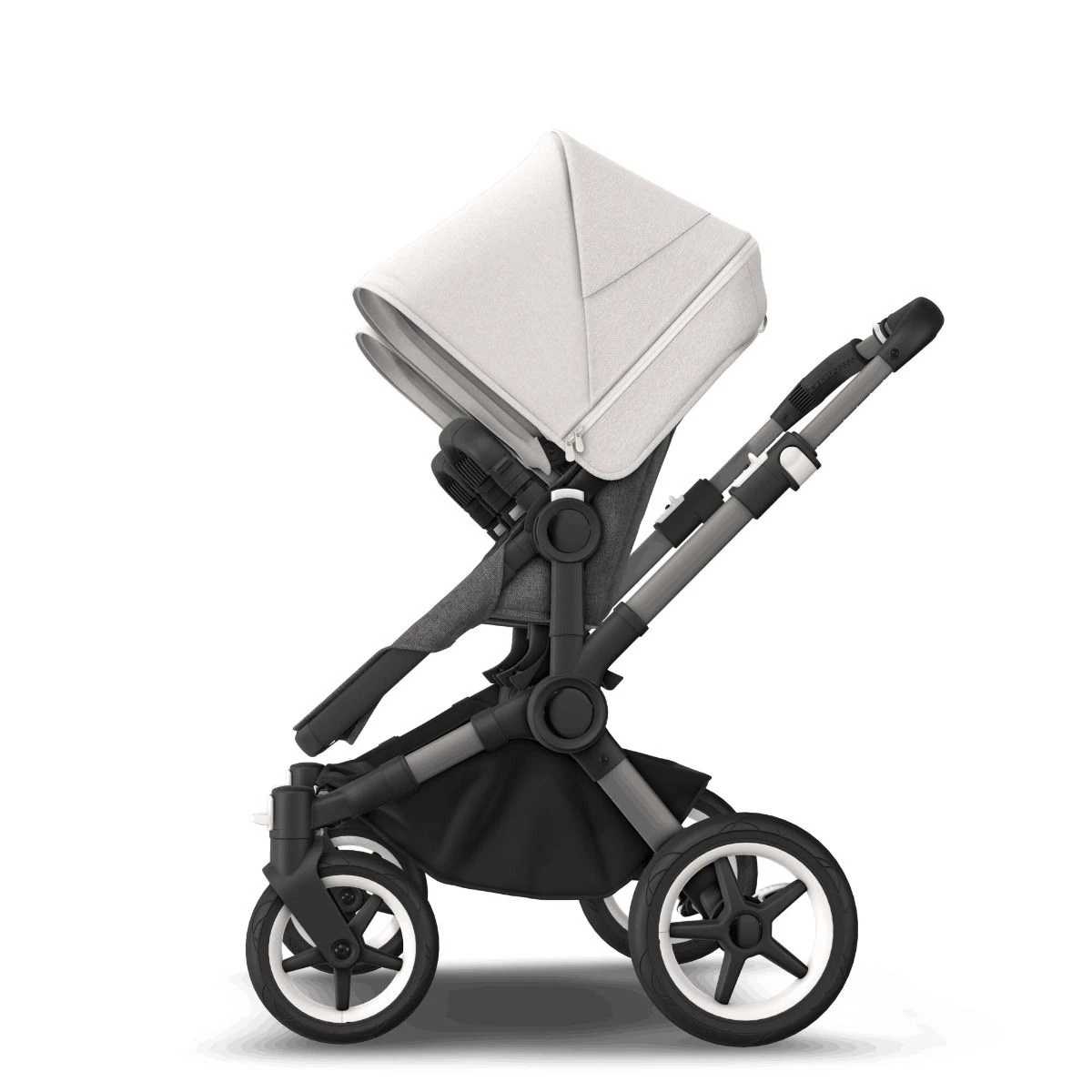 Bugaboo Donkey 5 Duo Graphite - Grey Melange - Misty White Bugaboo Donkey 5 Duo Graphite - Grey Melange - Misty White -Babyproducten Verkoopwinkel bugaboo donkey 5 duo graphite grey melange misty white 10