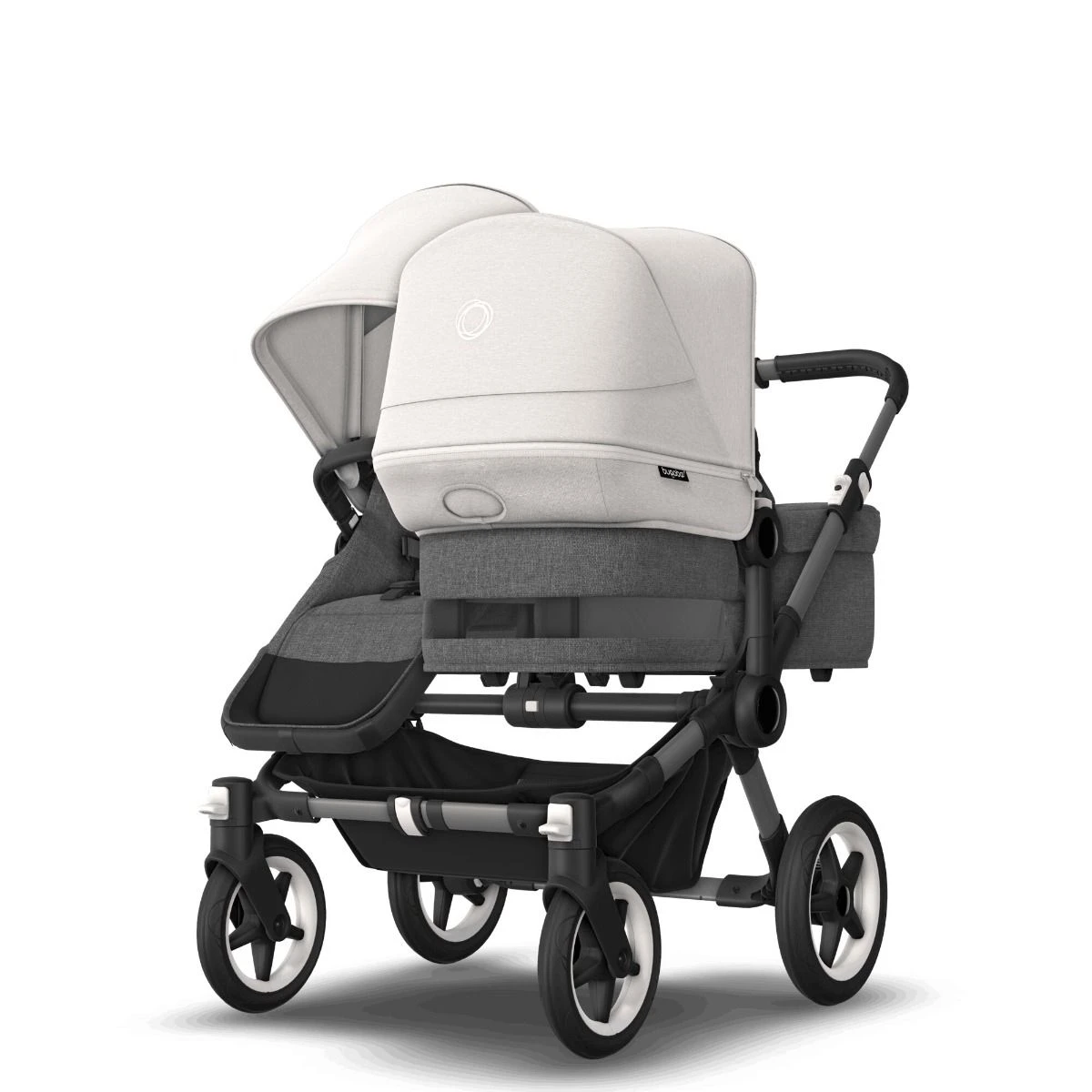 Bugaboo Donkey 5 Duo Graphite - Grey Melange - Misty White Bugaboo Donkey 5 Duo Graphite - Grey Melange - Misty White -Babyproducten Verkoopwinkel bugaboo donkey 5 duo graphite grey melange misty white 3