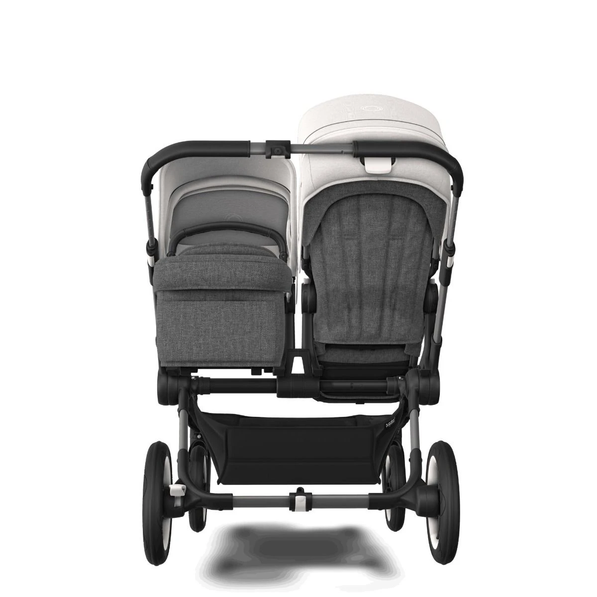 Bugaboo Donkey 5 Duo Graphite - Grey Melange - Misty White Bugaboo Donkey 5 Duo Graphite - Grey Melange - Misty White -Babyproducten Verkoopwinkel bugaboo donkey 5 duo graphite grey melange misty white 4