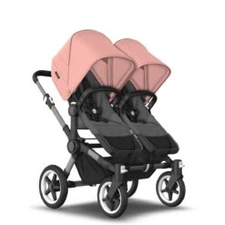 Bugaboo Donkey 5 Duo Graphite - Grey Melange- Morning Pink -Babyproducten Verkoopwinkel bugaboo donkey 5 duo graphite grey melange morning pink 21