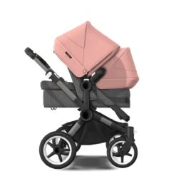 Bugaboo Donkey 5 Duo Graphite - Grey Melange- Morning Pink -Babyproducten Verkoopwinkel bugaboo donkey 5 duo graphite grey melange morning pink 7