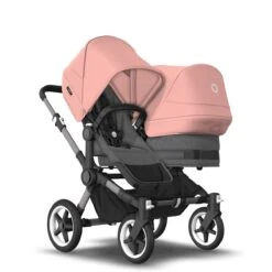 Bugaboo Donkey 5 Duo Graphite - Grey Melange- Morning Pink