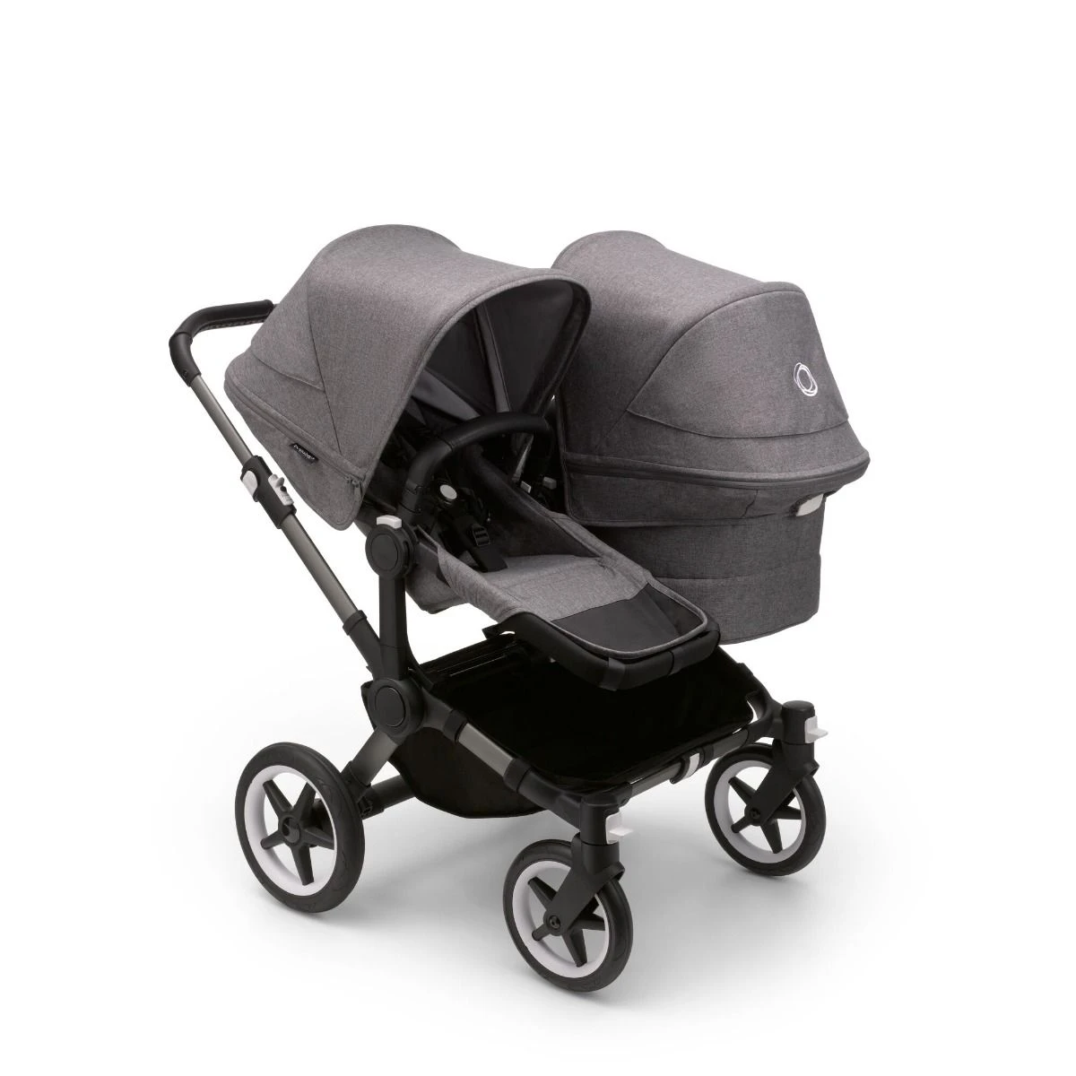 Bugaboo Donkey 5 Duo Graphite - Grey Melange - Grey Melange Bugaboo Donkey 5 Duo Graphite - Grey Melange - Grey Melange -Babyproducten Verkoopwinkel bugaboo donkey 5 duo graphite grey melange new