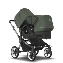 Bugaboo Donkey 5 Duo Graphite - Midnight Black - Forest Green
