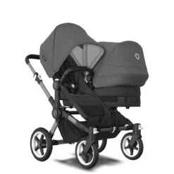 Bugaboo Donkey 5 Duo Graphite - Midnight Black - Grey Melange