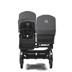 Bugaboo Donkey 5 Duo Graphite - Midnight Black - Grey Melange -Babyproducten Verkoopwinkel bugaboo donkey 5 duo graphite midnight black grey melange 4