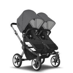 Bugaboo Donkey 5 Duo Graphite - Midnight Black - Grey Melange -Babyproducten Verkoopwinkel bugaboo donkey 5 duo graphite midnight black grey melange 7