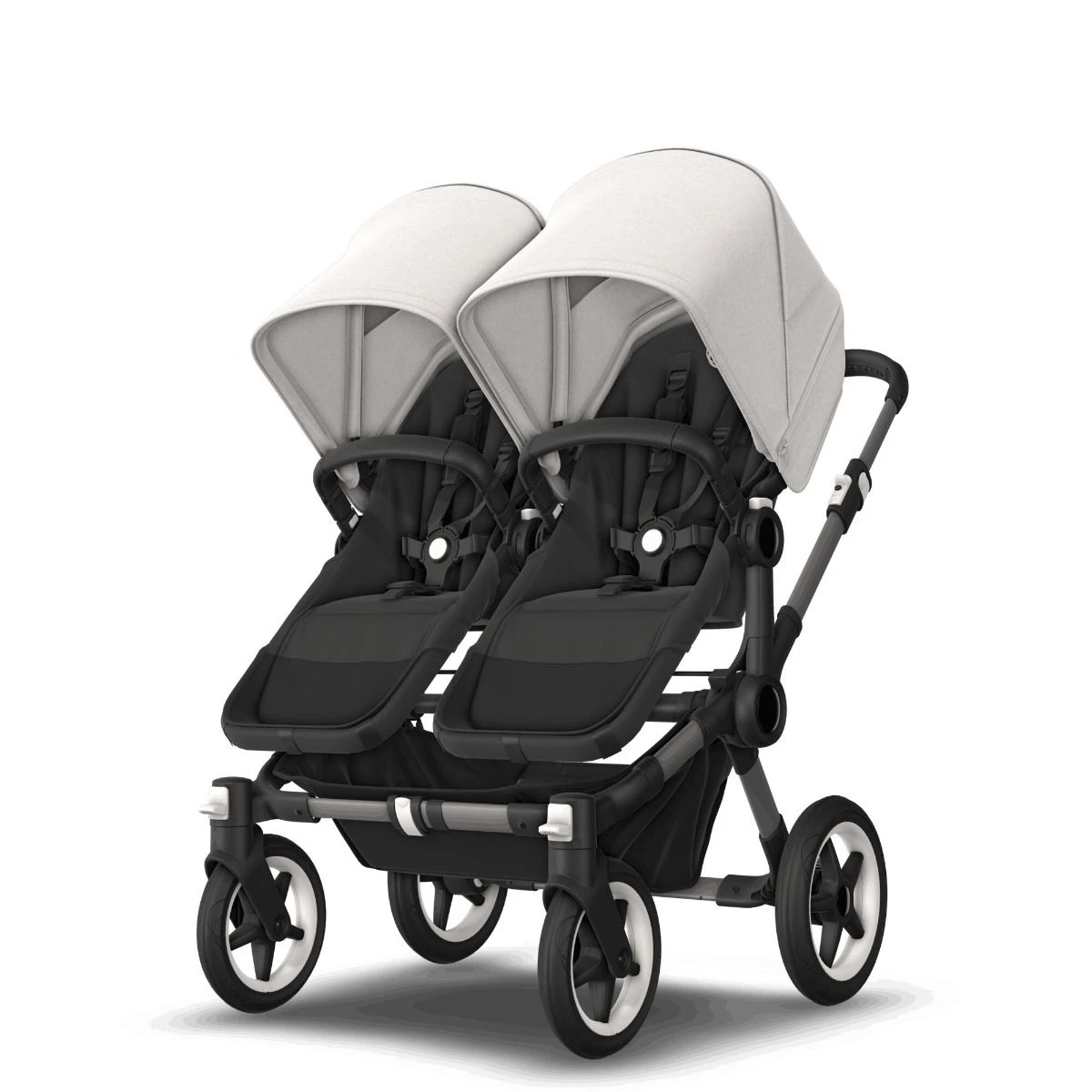 Bugaboo Donkey 5 Duo Graphite - Midnight Black - Misty White Bugaboo Donkey 5 Duo Graphite - Midnight Black - Misty White -Babyproducten Verkoopwinkel bugaboo donkey 5 duo graphite midnight black misty white 4 1