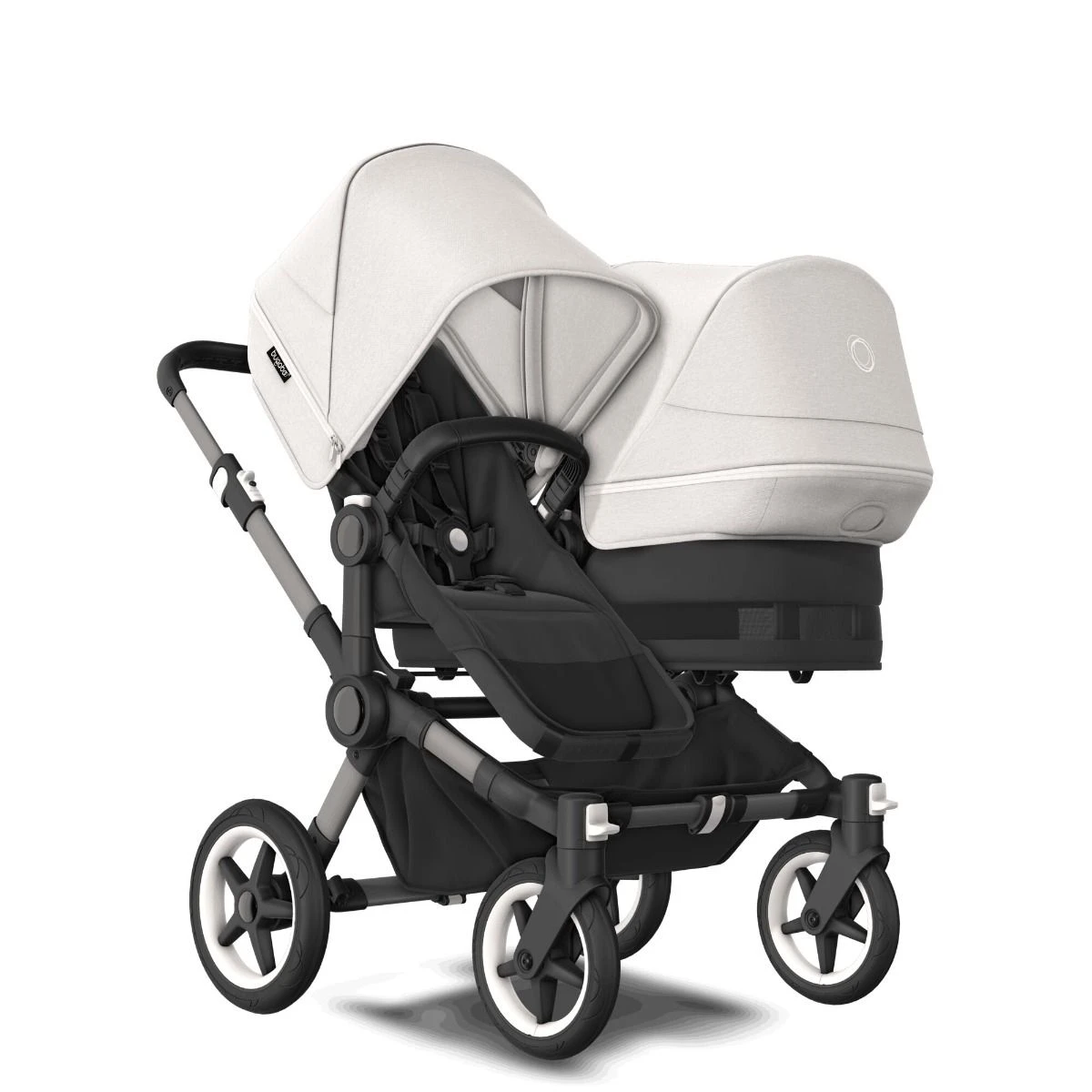 Bugaboo Donkey 5 Duo Graphite - Midnight Black - Misty White Bugaboo Donkey 5 Duo Graphite - Midnight Black - Misty White -Babyproducten Verkoopwinkel bugaboo donkey 5 duo graphite midnight black misty white 8 1