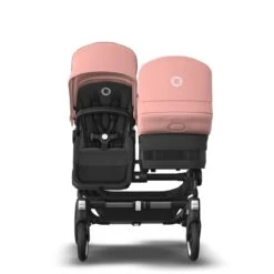 Bugaboo Donkey 5 Duo Graphite - Midnight Black - Morning Pink -Babyproducten Verkoopwinkel bugaboo donkey 5 duo graphite midnight black morning pink 4