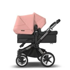 Bugaboo Donkey 5 Duo Graphite - Midnight Black - Morning Pink -Babyproducten Verkoopwinkel bugaboo donkey 5 duo graphite midnight black morning pink 7