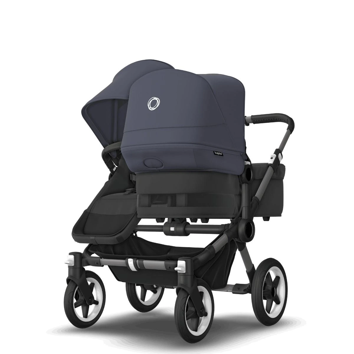 Bugaboo Donkey 5 Duo Graphite - Midnight Black - Stormy Blue Bugaboo Donkey 5 Duo Graphite - Midnight Black - Stormy Blue -Babyproducten Verkoopwinkel bugaboo donkey 5 duo graphite midnight black stormy blue 2