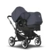 Bugaboo Donkey 5 Duo Graphite - Midnight Black - Stormy Blue