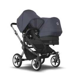 Bugaboo Donkey 5 Duo Graphite - Midnight Black - Stormy Blue