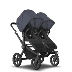 Bugaboo Donkey 5 Duo Black - Midnight Black - Stormy Blue -Babyproducten Verkoopwinkel bugaboo donkey 5 duo midnight black stormy blue 5