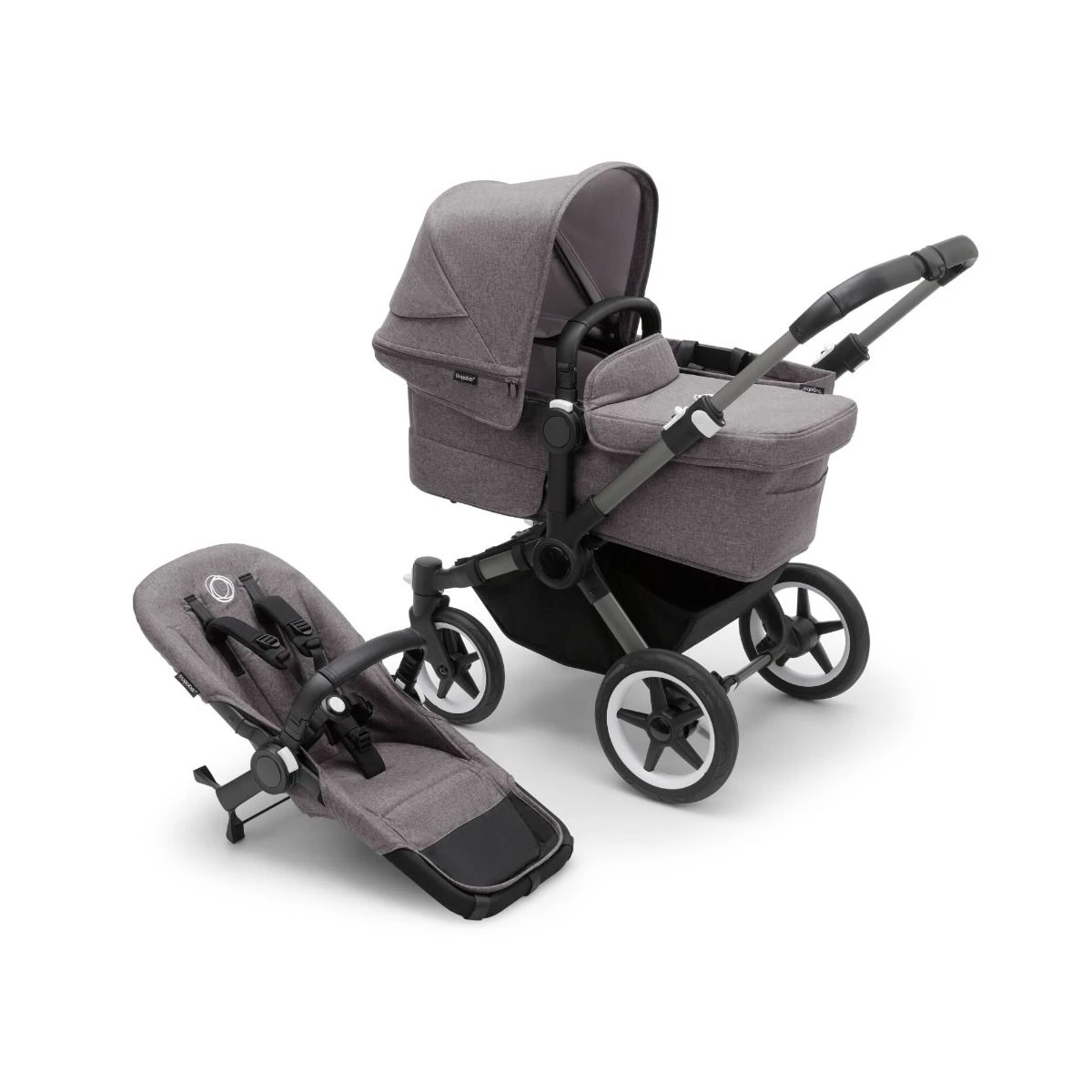 Bugaboo Donkey 5 Graphite - Grey Melange - Grey Melange Bugaboo Donkey 5 Graphite - Grey Melange - Grey Melange -Babyproducten Verkoopwinkel bugaboo donkey 5 graphite grey melange grey melange