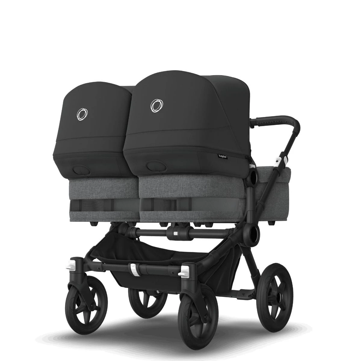 Bugaboo Donkey 5 Twin Black - Grey Melange - Midnight Black Bugaboo Donkey 5 Twin Black - Grey Melange - Midnight Black -Babyproducten Verkoopwinkel bugaboo donkey 5 twin black grey melange black 4