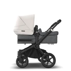Bugaboo Donkey 5 Twin Black - Grey Melange -Misty White -Babyproducten Verkoopwinkel bugaboo donkey 5 twin black grey melange misty white 2