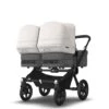 Bugaboo Donkey 5 Twin Black - Grey Melange -Misty White