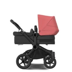 Bugaboo Donkey 5 Twin Black - Midnight Black - Sunrise Red -Babyproducten Verkoopwinkel bugaboo donkey 5 twin black midnigh black sunrise red 1