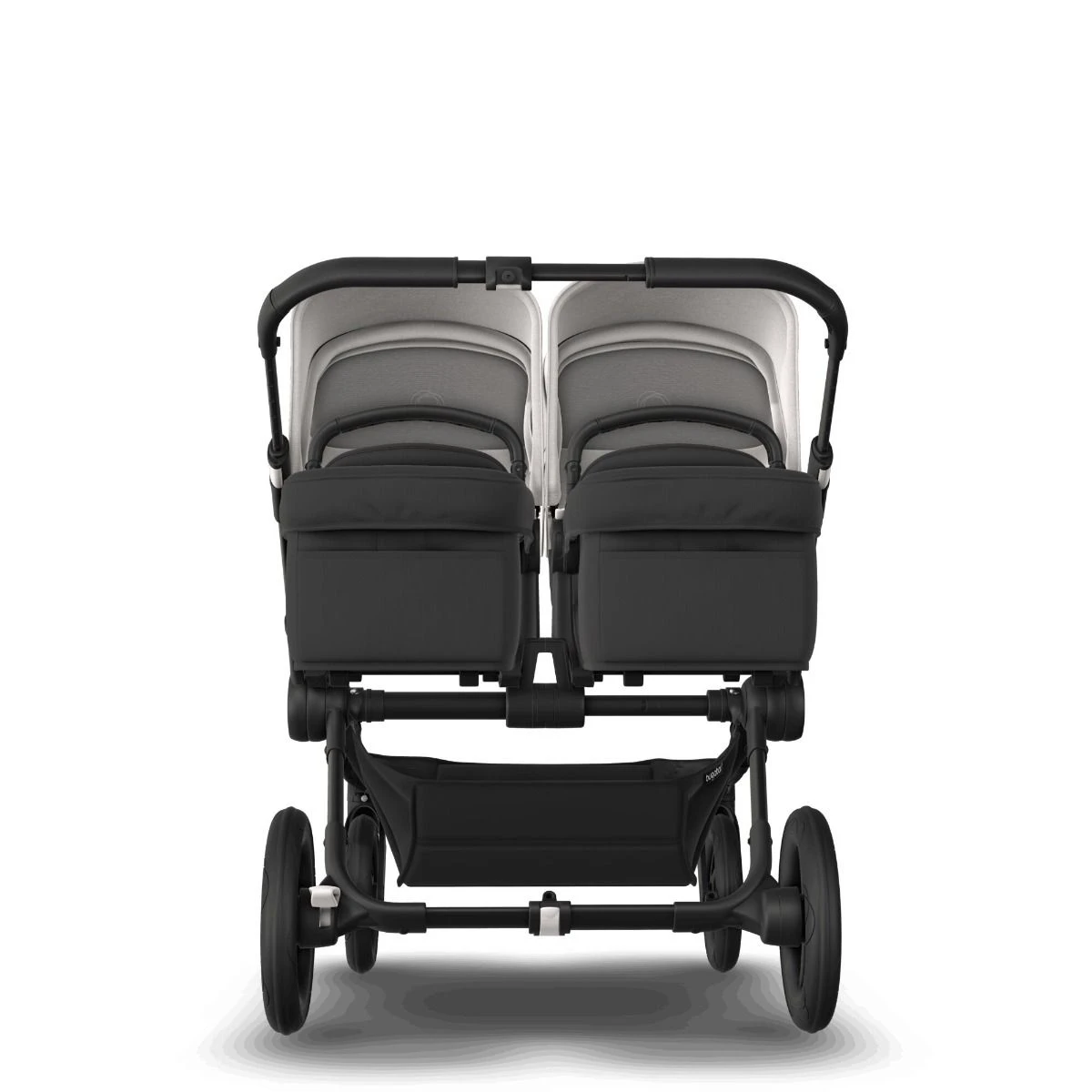 Bugaboo Donkey 5 Twin Black - Midnight Black - Misty White Bugaboo Donkey 5 Twin Black - Midnight Black - Misty White -Babyproducten Verkoopwinkel bugaboo donkey 5 twin black midnight black fresh white 3