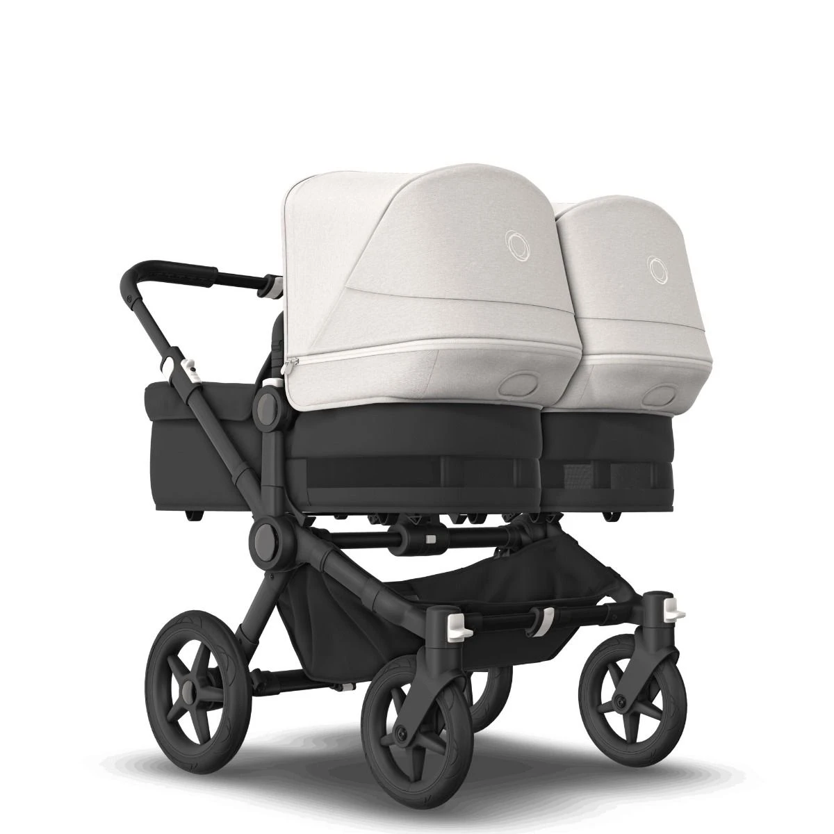 Bugaboo Donkey 5 Twin Black - Midnight Black - Misty White Bugaboo Donkey 5 Twin Black - Midnight Black - Misty White -Babyproducten Verkoopwinkel bugaboo donkey 5 twin black midnight black fresh white 6