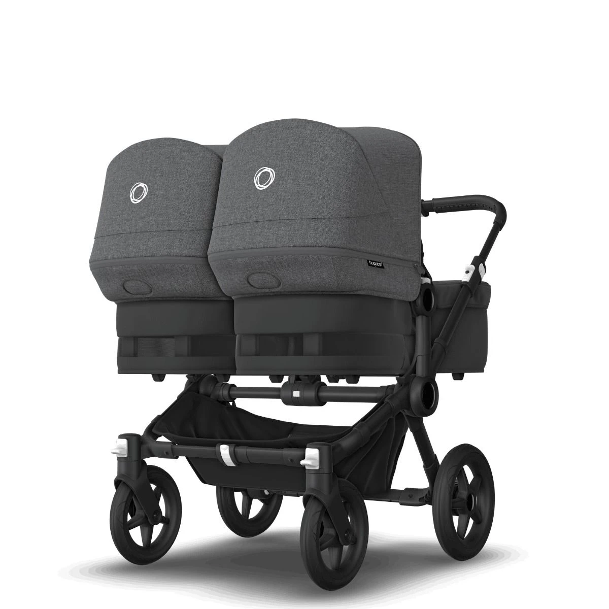 Bugaboo Donkey 5 Twin Black - Midnight Black - Grey Melange Bugaboo Donkey 5 Twin Black - Midnight Black - Grey Melange -Babyproducten Verkoopwinkel bugaboo donkey 5 twin black midnight black grey melange