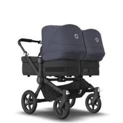 Bugaboo Donkey 5 Twin Black - Midnight Black - Stormy Blue